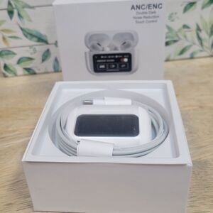 White Wireless Earbuds with Charging Case